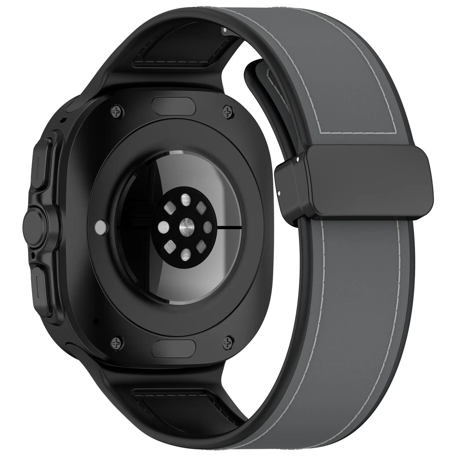 Bestseller Samsung Galaxy Watch Ultra Leather Hybrid Strap (Gray)  Today Only!