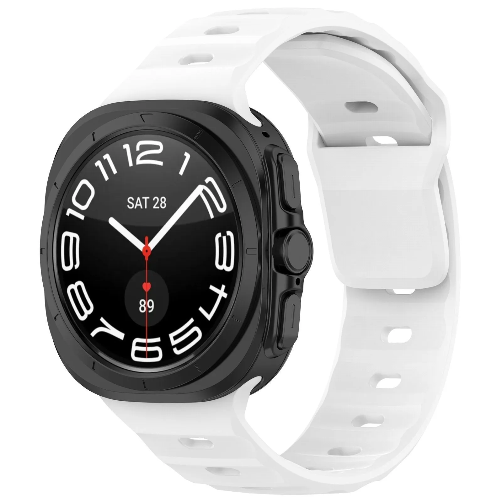Bestseller Samsung Galaxy Watch Ultra Outdoor Silicone Strap (White)  Limited Stock!