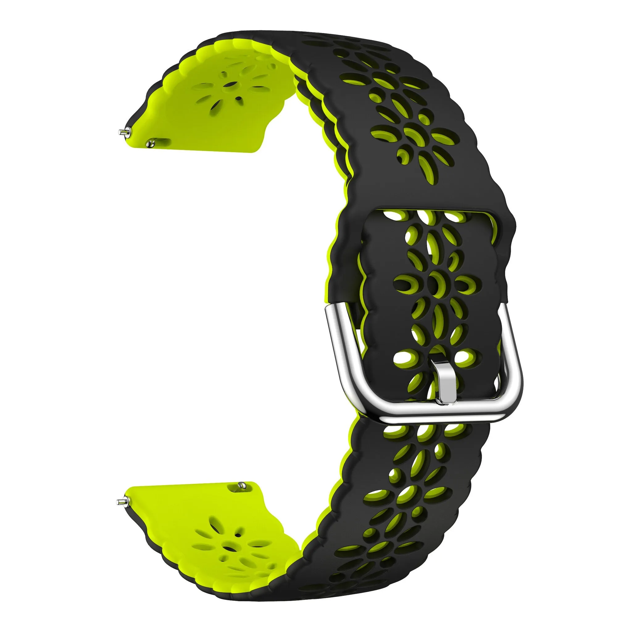 Bestseller Xiaomi Amazfit GTS Silicone Strap Patterned (Black/Green)  Ends Soon!