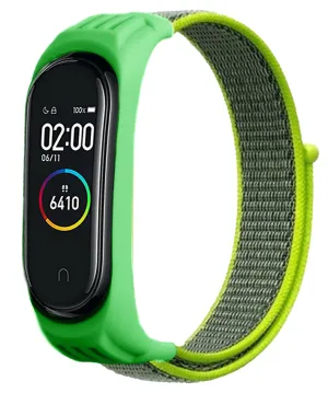 Bestseller Xiaomi Mi Band 5 Nylon Strap (Yellow Green)  Almost Gone!
