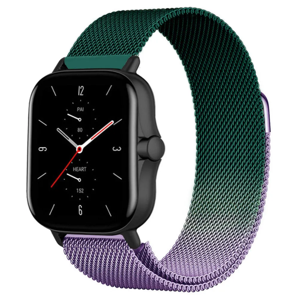 BestSelling Amazfit GTS 2 Milanese Strap (Purple/Green)  Limited Release!