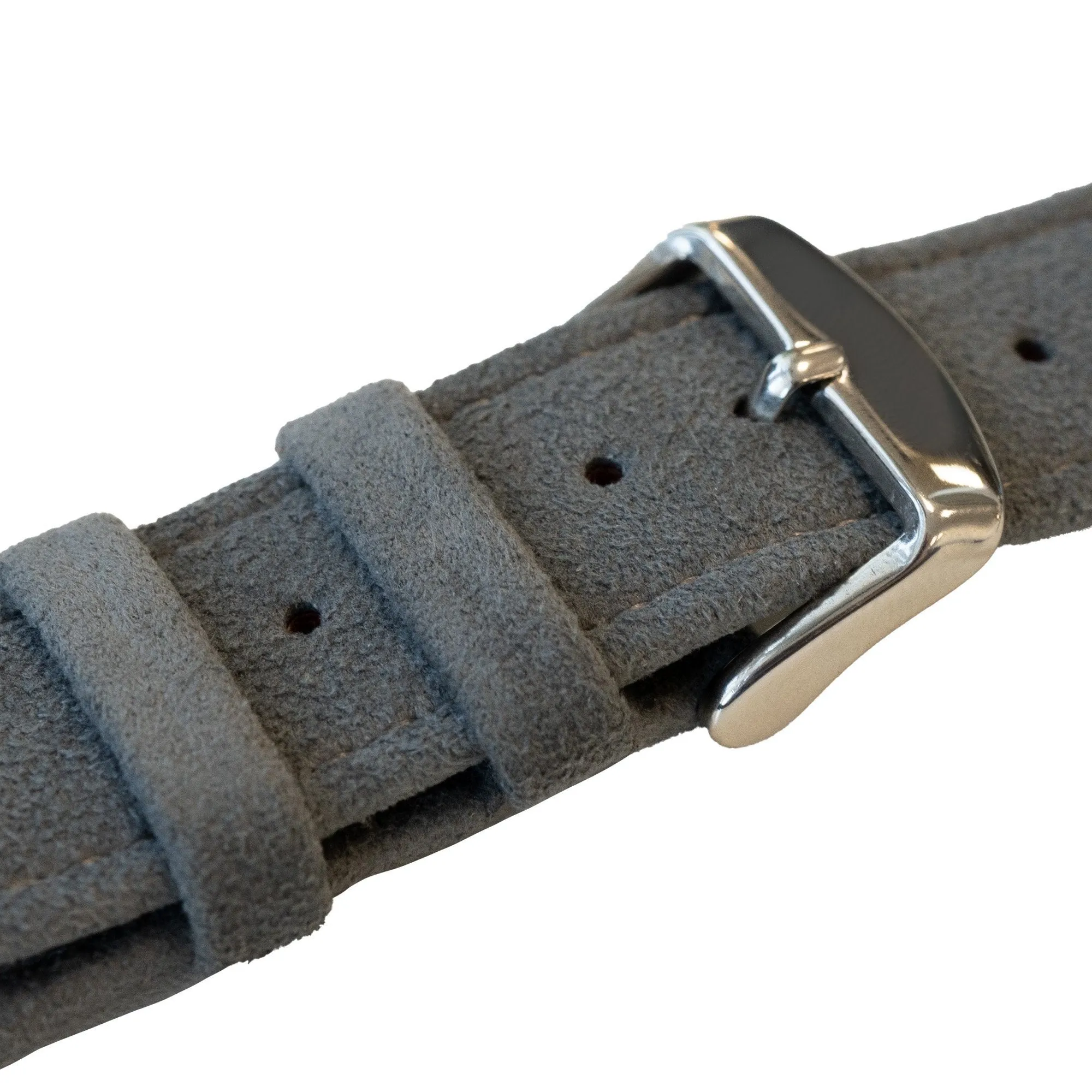 BestSelling Apple Watch Buckled Alcantara Strap (Grey)  Today Only!