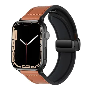 BestSelling Apple Watch D-Buckle Leather Strap (Brown)  Limited Release!
