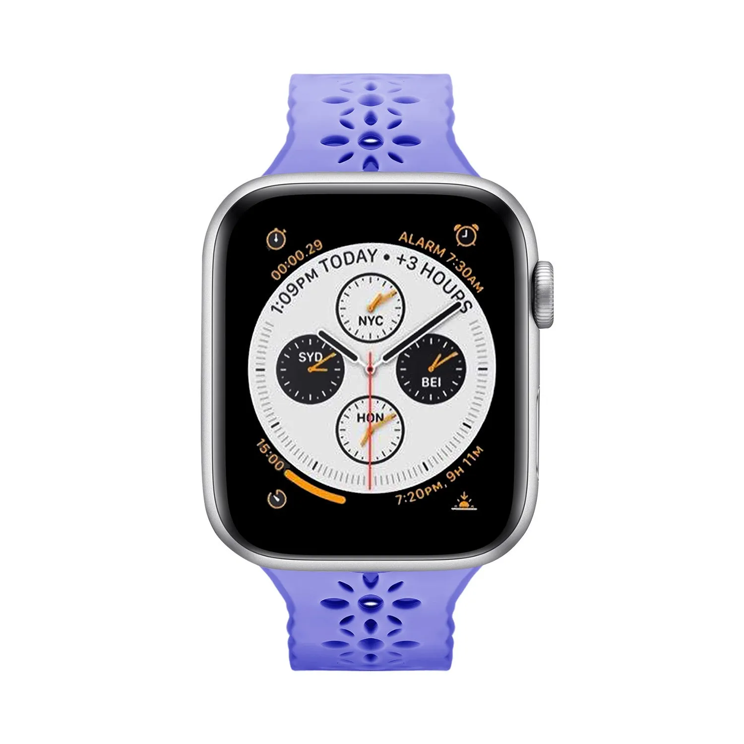 BestSelling Apple Watch Patterned Silicone Strap (Lilac)  Limited Availability!