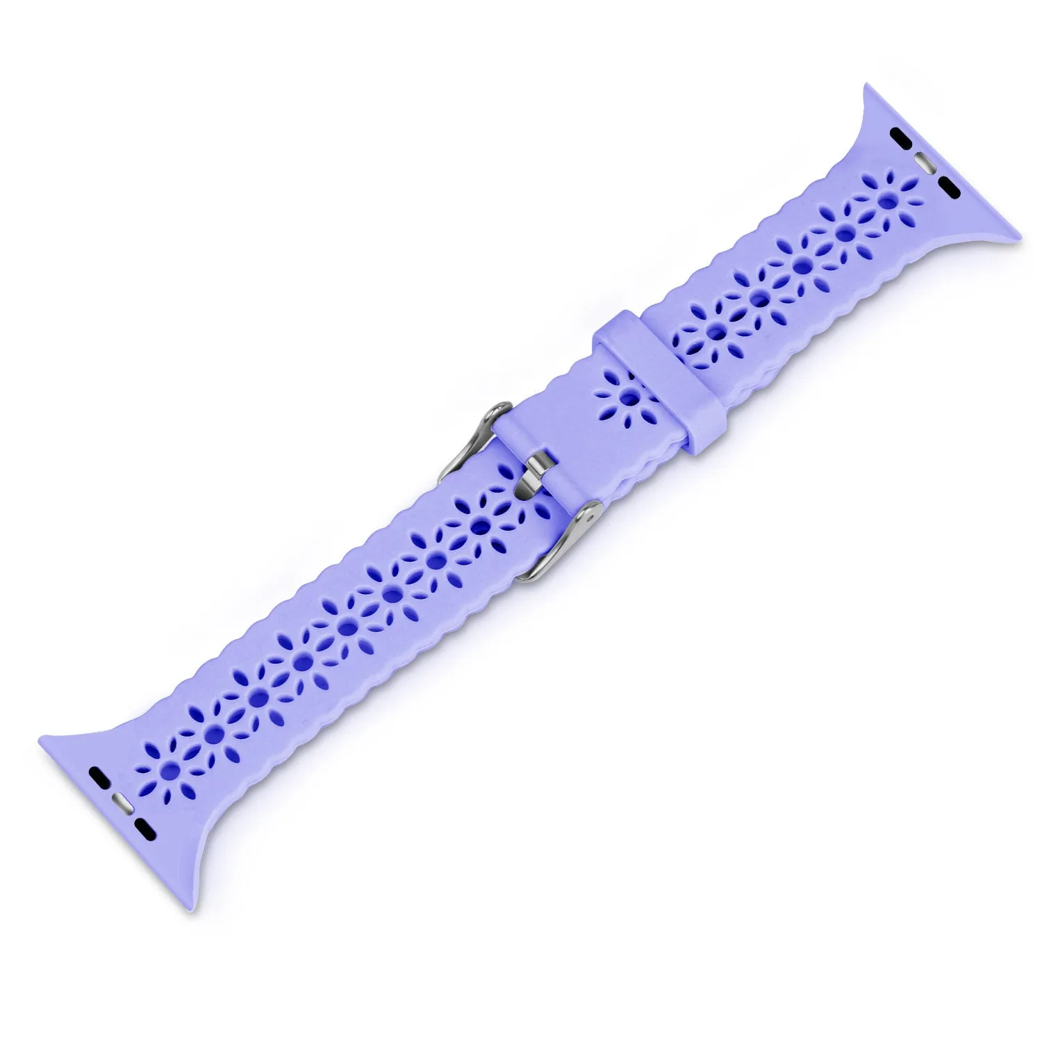BestSelling Apple Watch Patterned Silicone Strap (Lilac)  Limited Availability!