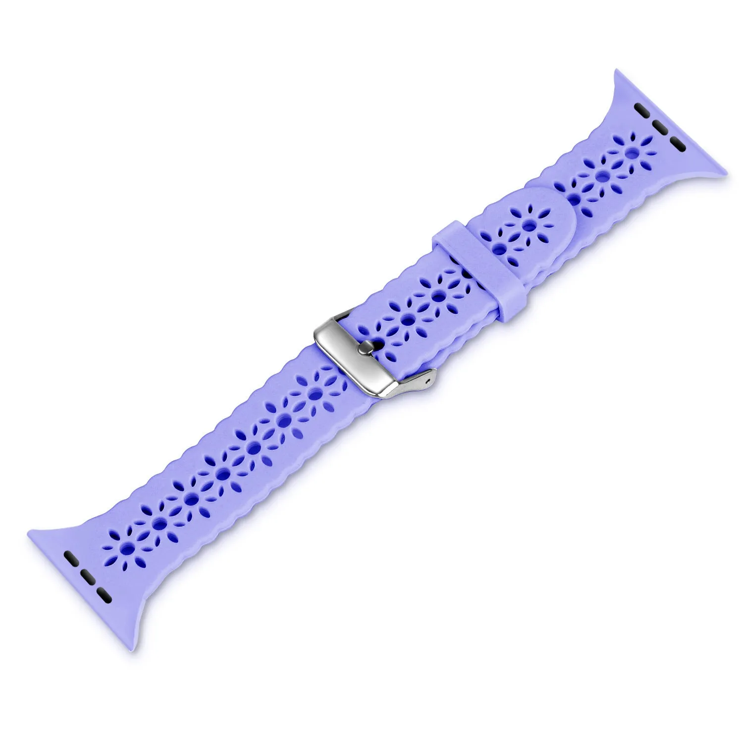 BestSelling Apple Watch Patterned Silicone Strap (Lilac)  Limited Availability!