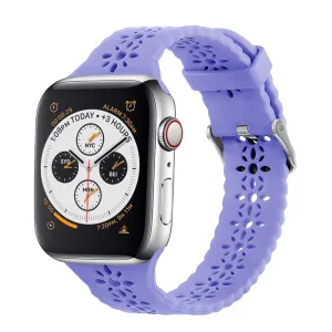 BestSelling Apple Watch Patterned Silicone Strap (Lilac)  Limited Availability!