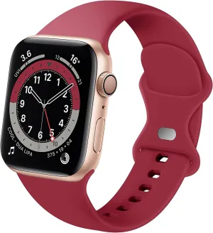 BestSelling Apple Watch Silicone Strap Classic (Burgundy)  Almost Sold Out!