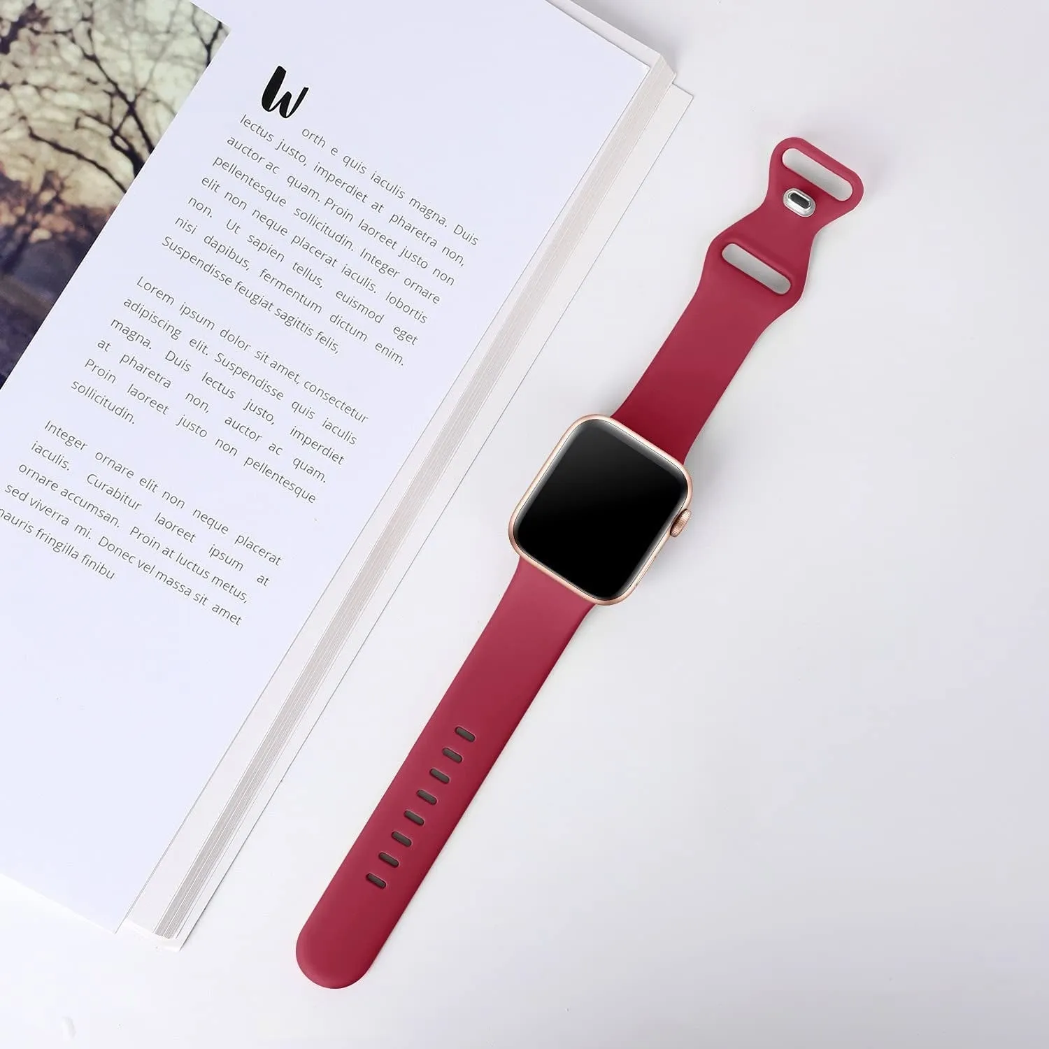 BestSelling Apple Watch Silicone Strap Classic (Burgundy)  Almost Sold Out!