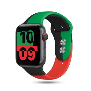 BestSelling Apple Watch Silicone Strap Triple (Black-Green-Red)  Ends Soon!