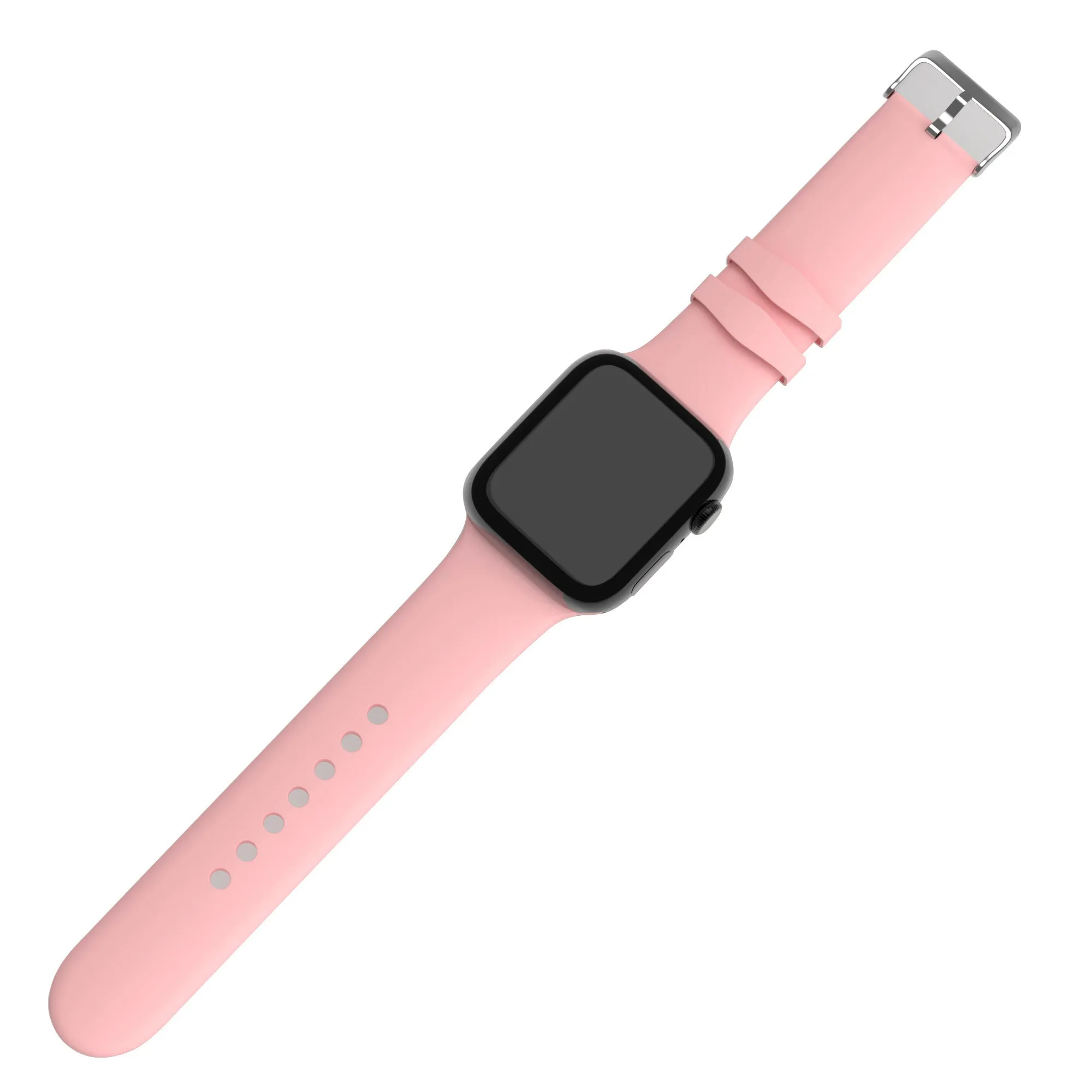 BestSelling Apple Watch Silicone Strap with Buckle (Pink)  Almost Sold Out!