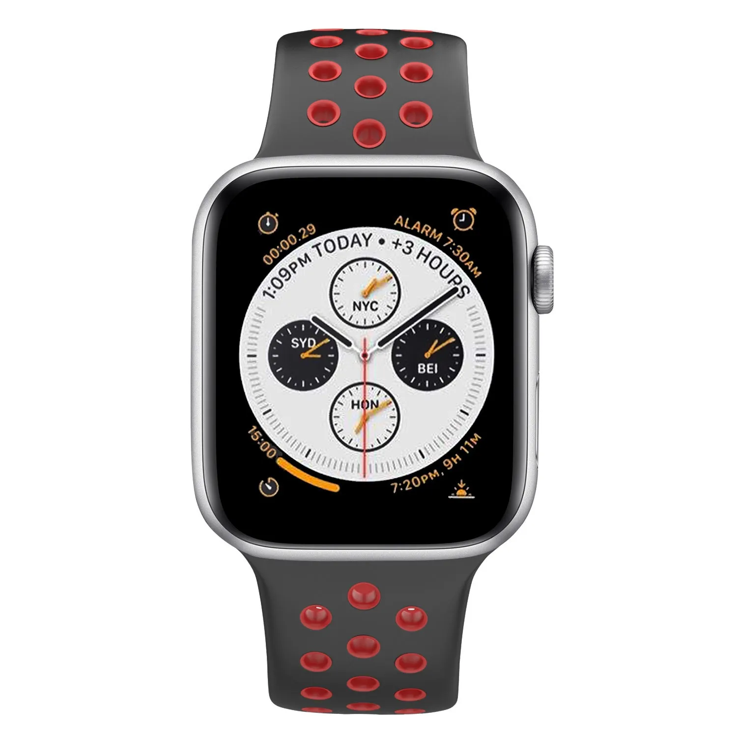 BestSelling Apple Watch Sport Strap Classic (Black/Red)  Last Few Pieces!