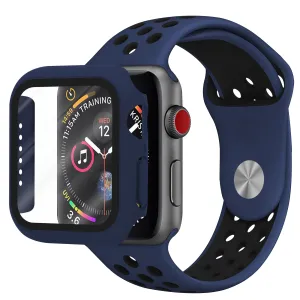BestSelling Apple Watch Sport Strap   TPU Case (Blue/Black)  Limited Release!