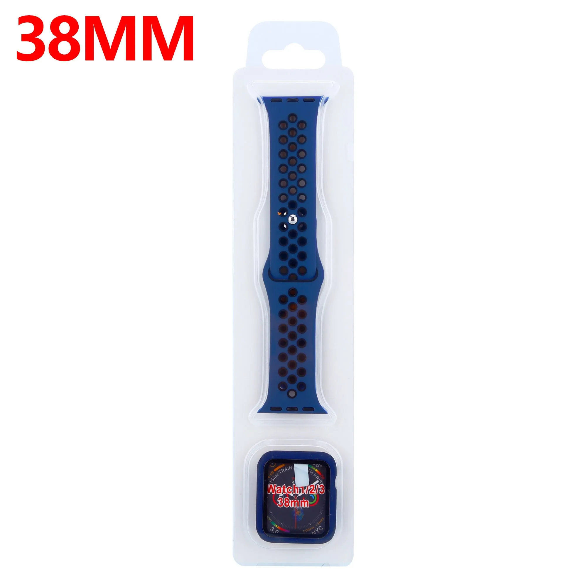BestSelling Apple Watch Sport Strap   TPU Case (Blue/Black)  Limited Release!
