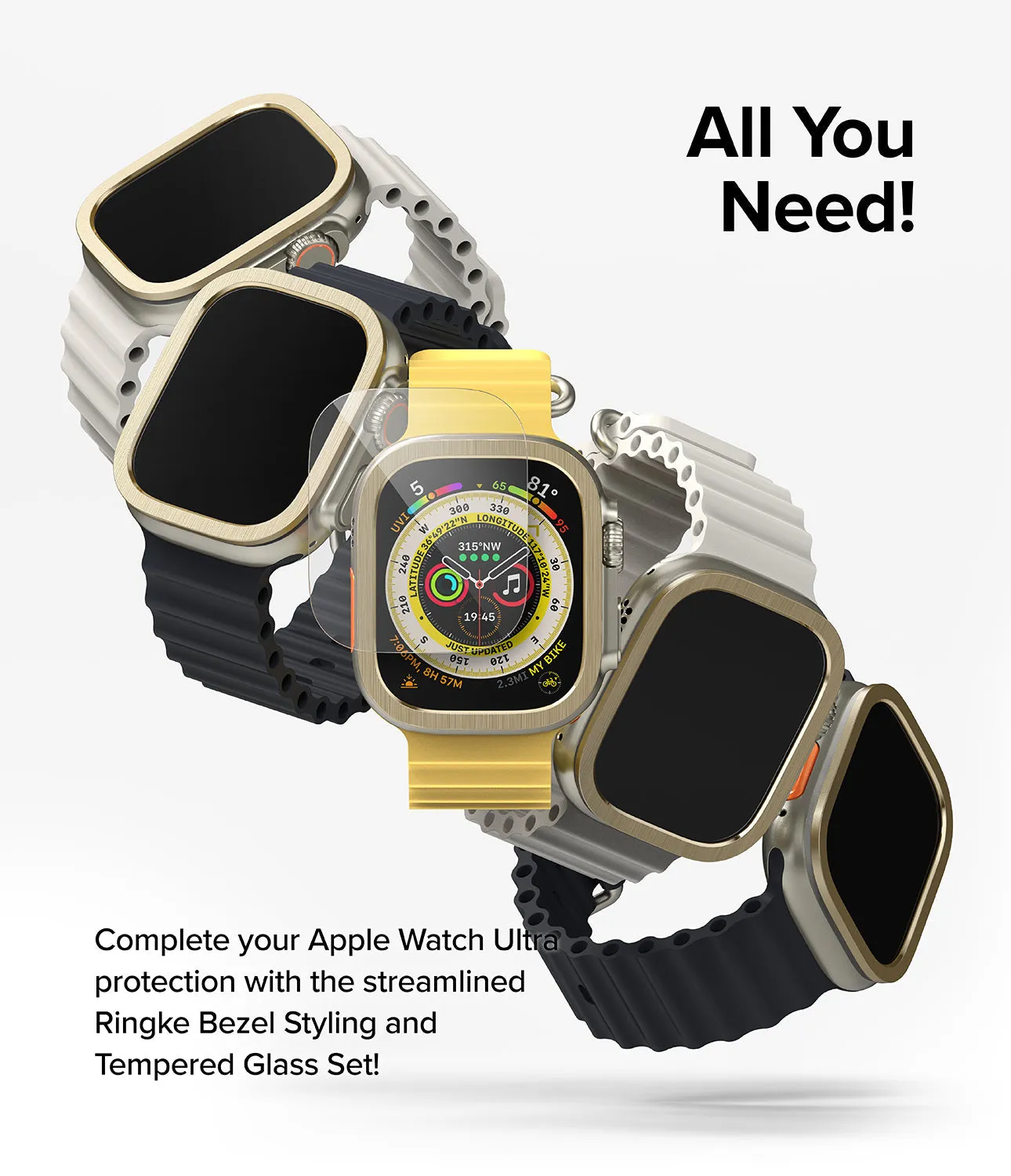 BestSelling Apple Watch Ultra 2 / 1 | Glass   Bezel Styling Combo  Today Only!