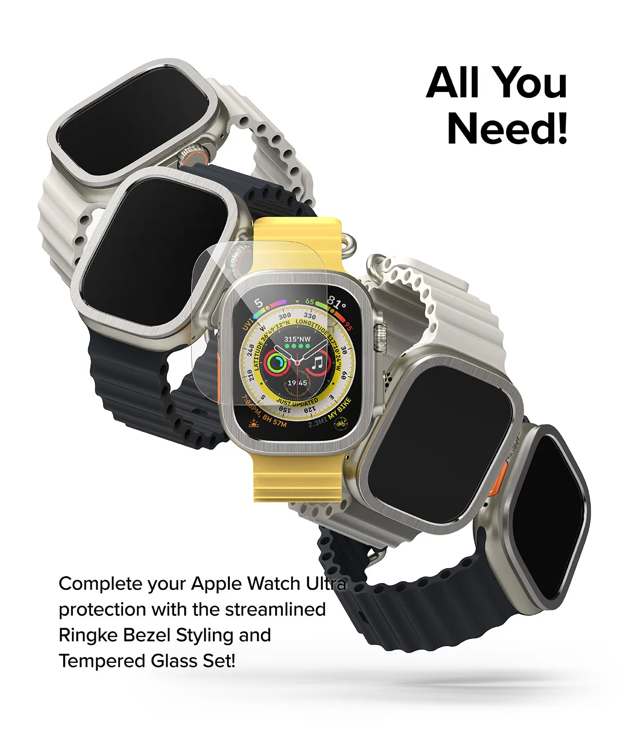BestSelling Apple Watch Ultra 2 / 1 | Glass   Bezel Styling Combo  Today Only!