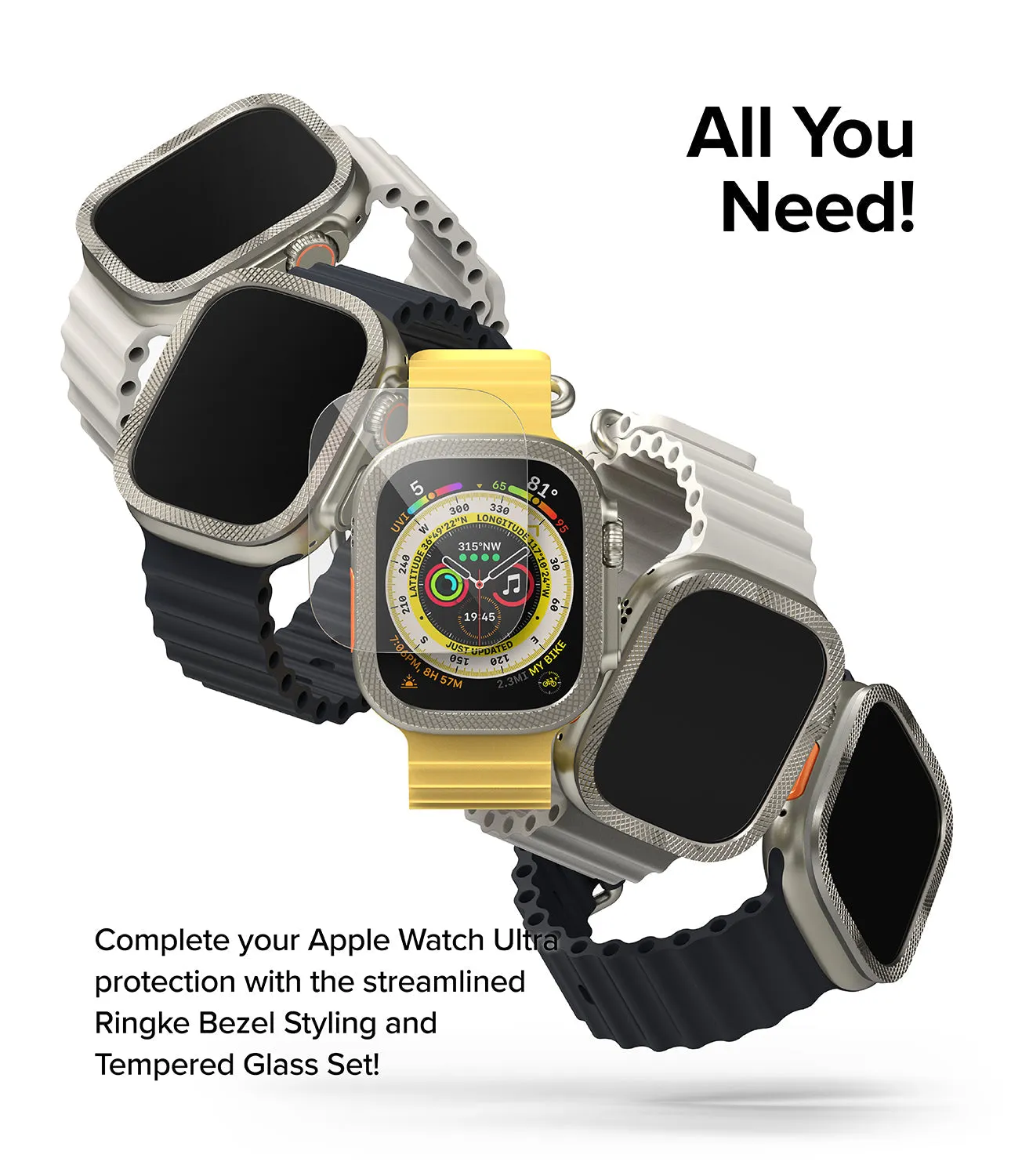 BestSelling Apple Watch Ultra 2 / 1 | Glass   Bezel Styling Combo  Today Only!
