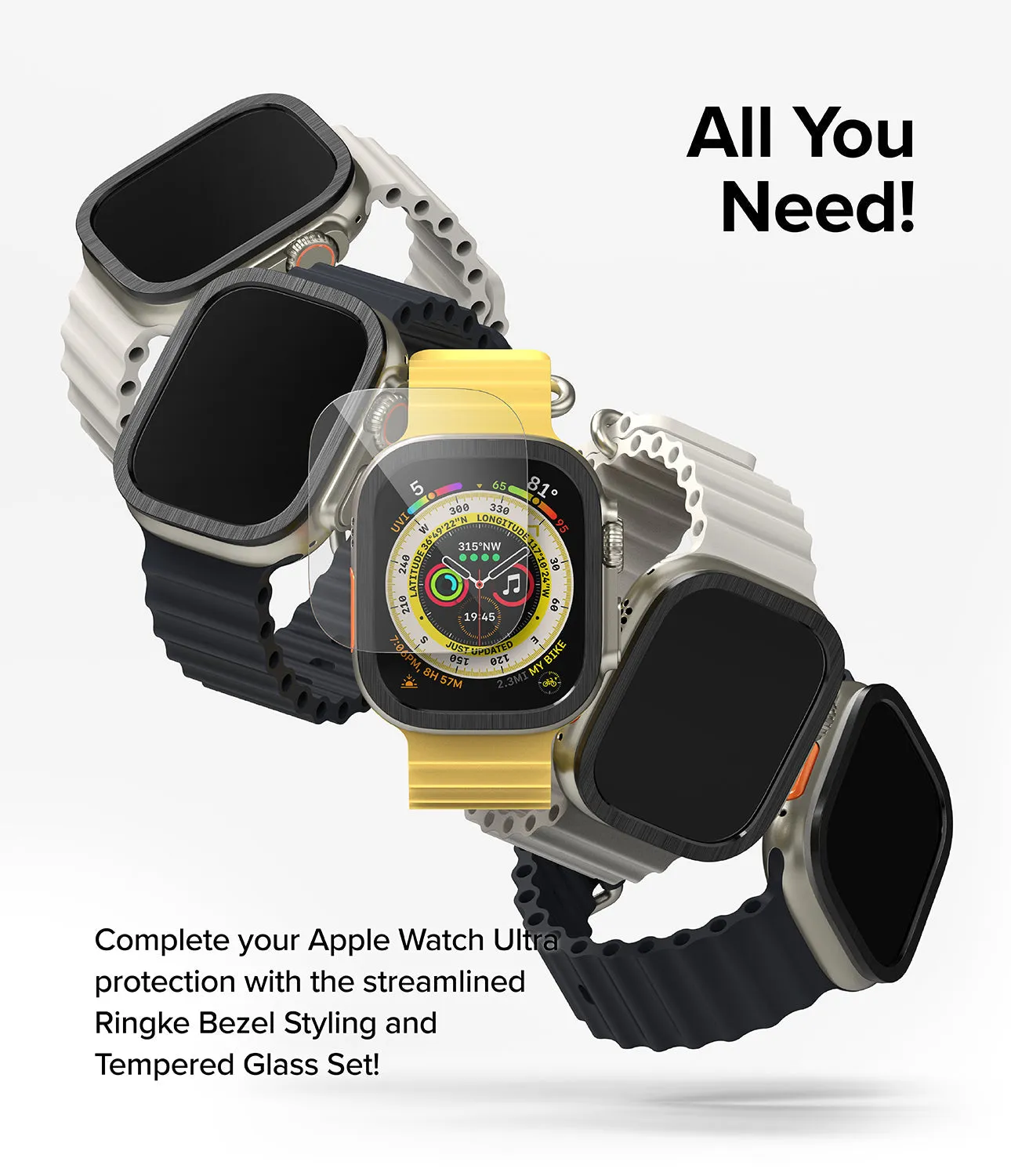 BestSelling Apple Watch Ultra 2 / 1 | Glass   Bezel Styling Combo  Today Only!