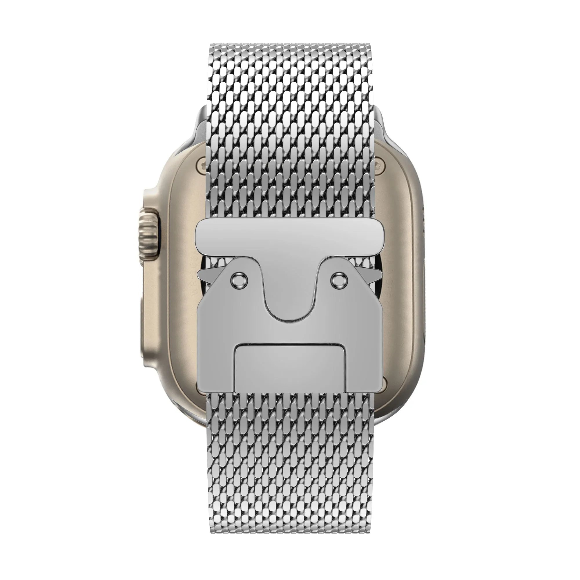 BestSelling Bandz Apple Watch Milanese Loop Strap with P-Buckle (Silver)  Stylish & Comfortable