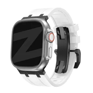 BestSelling Bandz Apple Watch Silicone Strap 'Luxe Liquid' (White With Black)  Almost Sold Out!