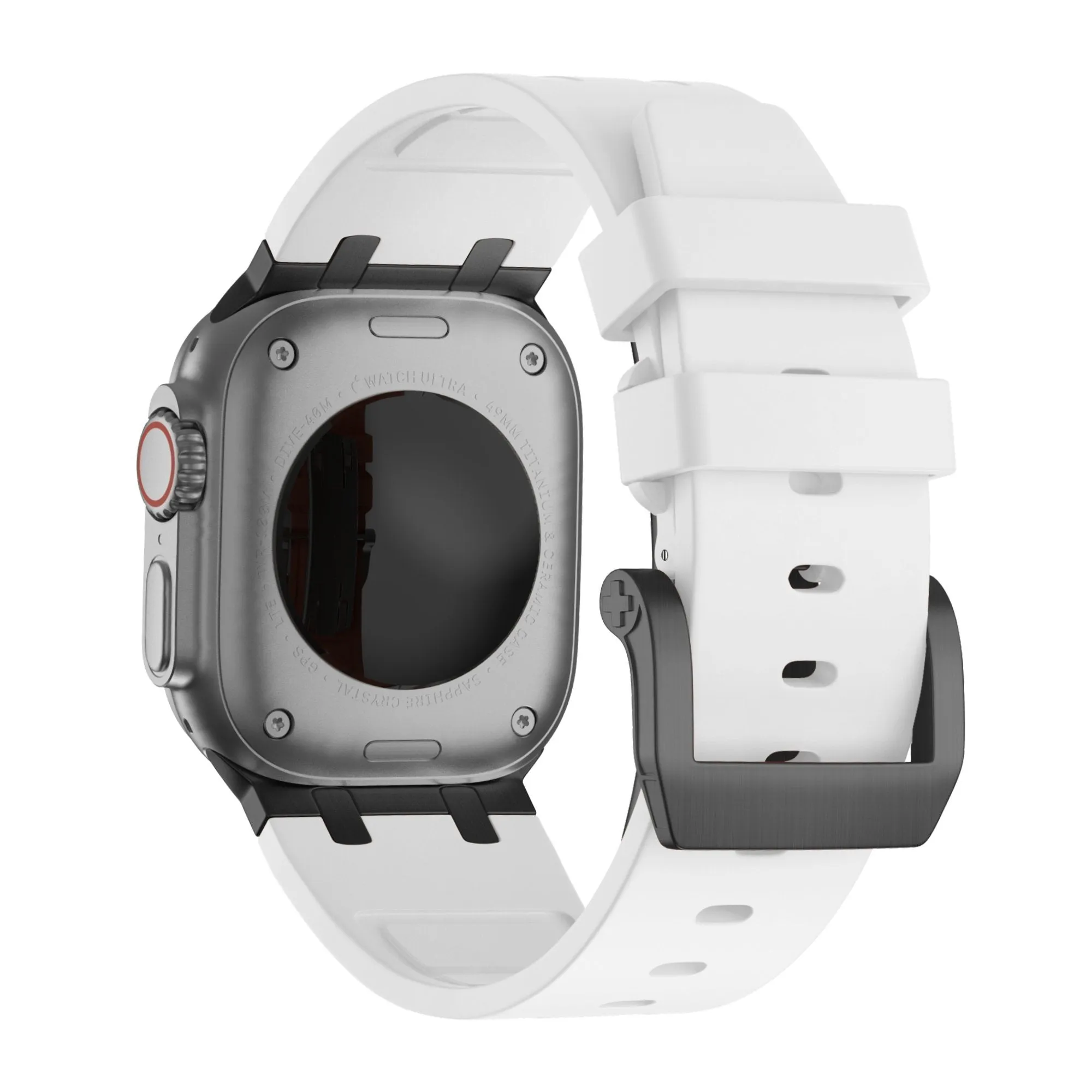 BestSelling Bandz Apple Watch Silicone Strap 'Luxe Liquid' (White With Black)  Almost Sold Out!