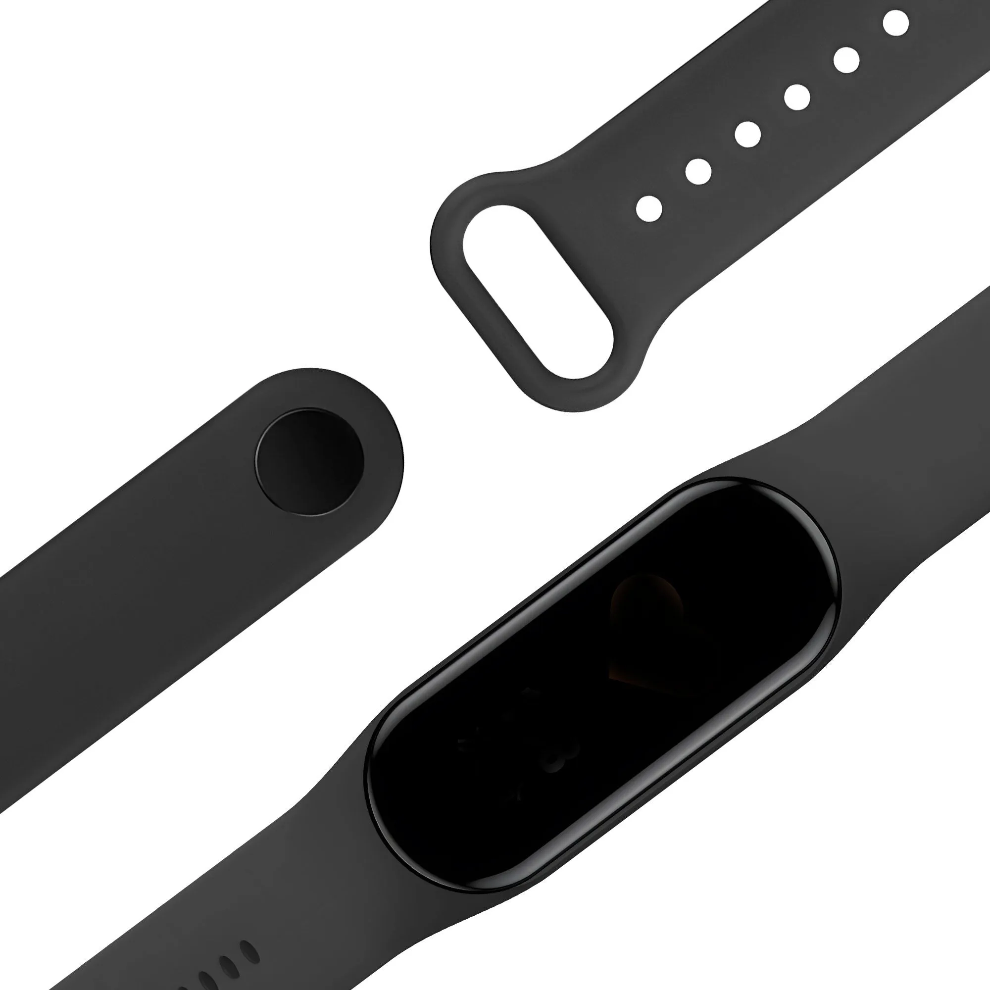 BestSelling Bandz Xiaomi Mi Band 5 / 6 Silicone Strap 'Classic' (Black)  Last Chance!