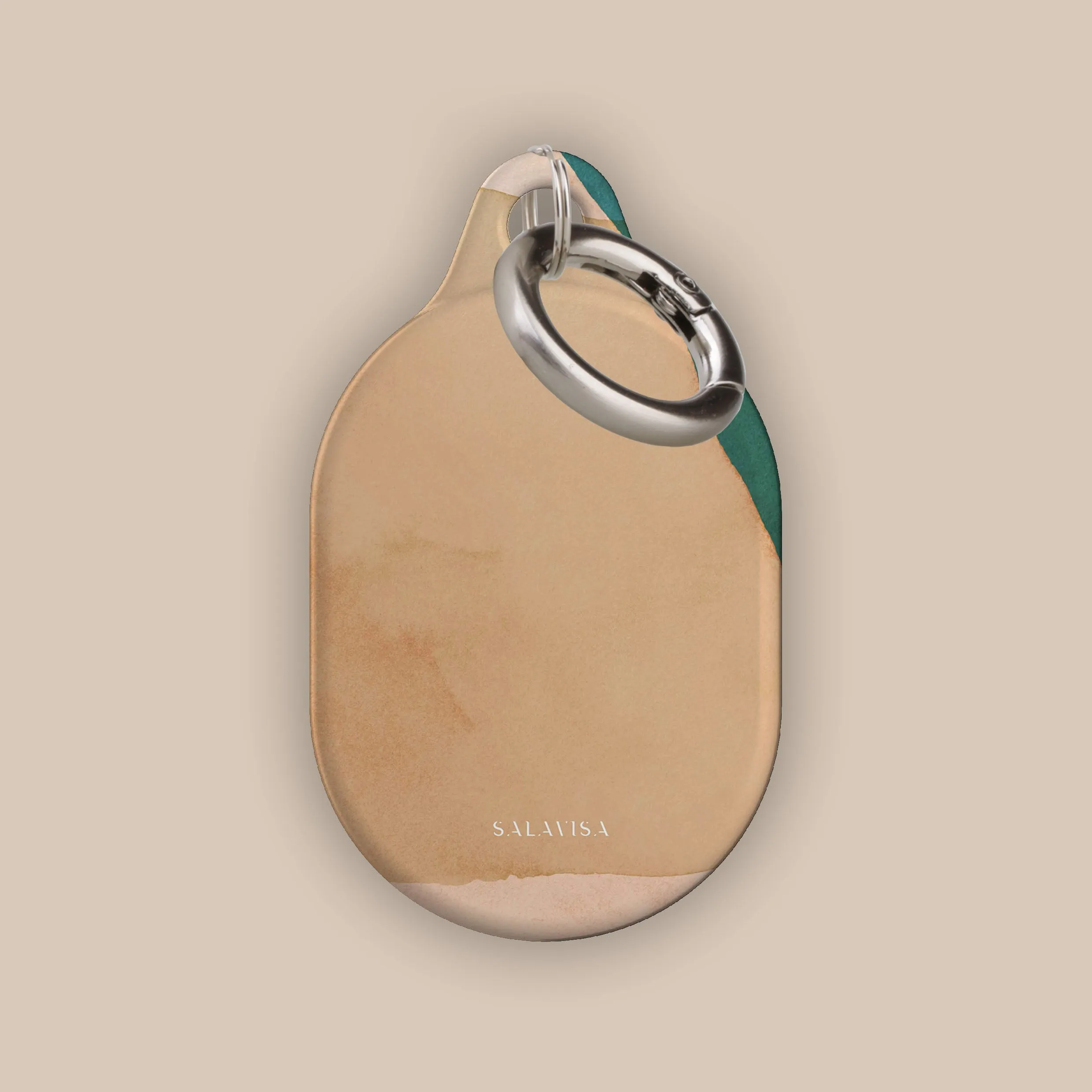 BestSelling Beige Canvas AirTag Holder  Stylish & Comfortable