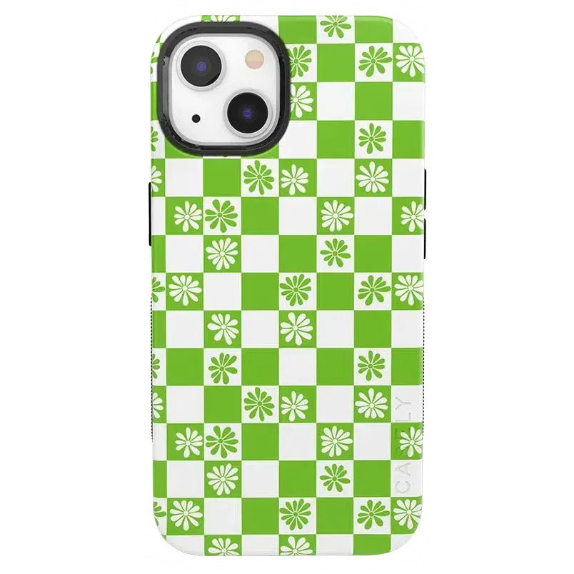 BestSelling Check Mate | Daisy Checkerboard Floral Case  Last Few Pieces!