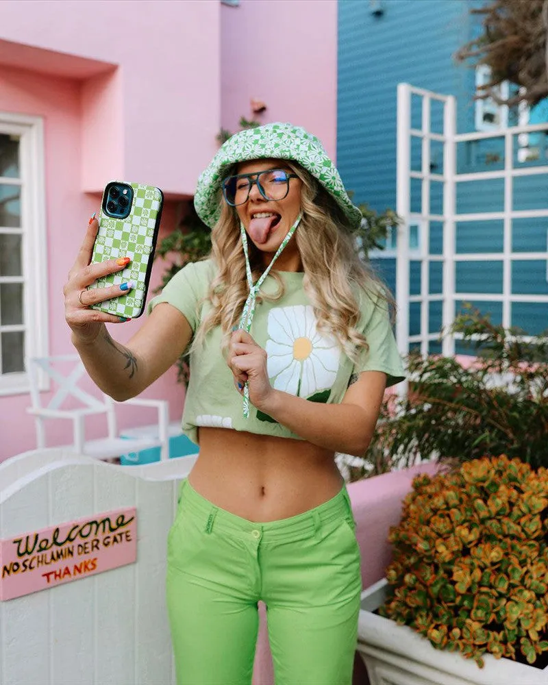 BestSelling Check Mate | Daisy Checkerboard Floral Case  Last Few Pieces!