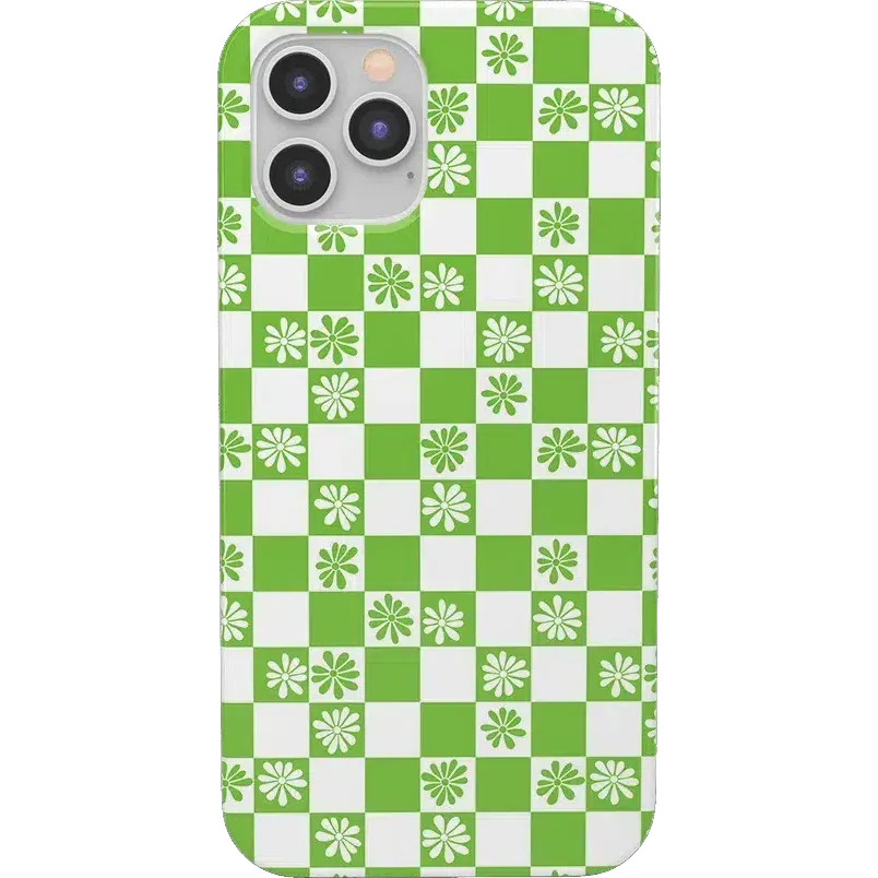 BestSelling Check Mate | Daisy Checkerboard Floral Case  Last Few Pieces!
