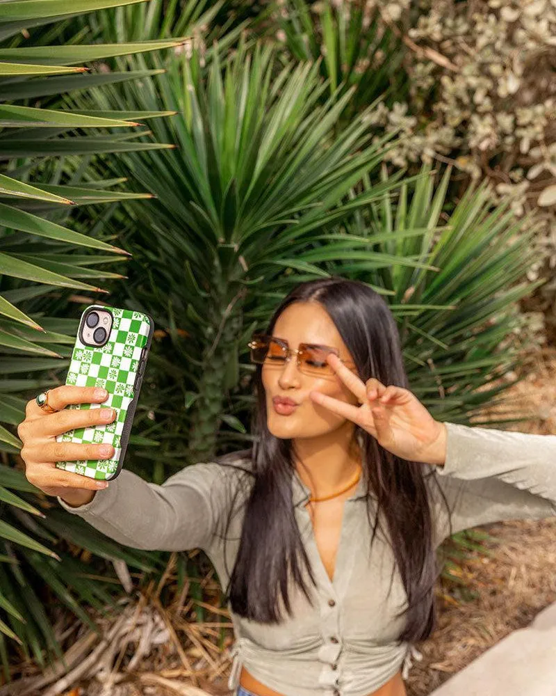 BestSelling Check Mate | Daisy Checkerboard Floral Case  Last Few Pieces!