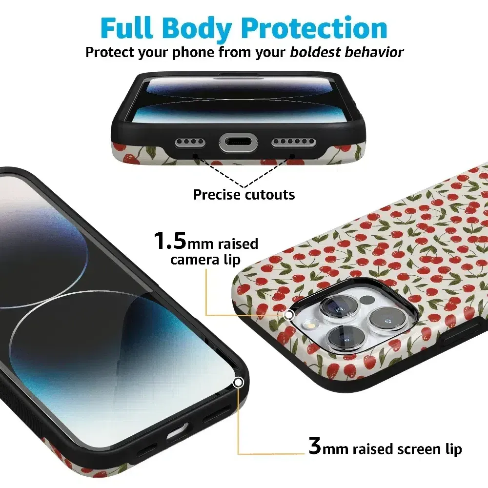 BestSelling Cherry on Top | Red Cherries Case  Stylish & Comfortable