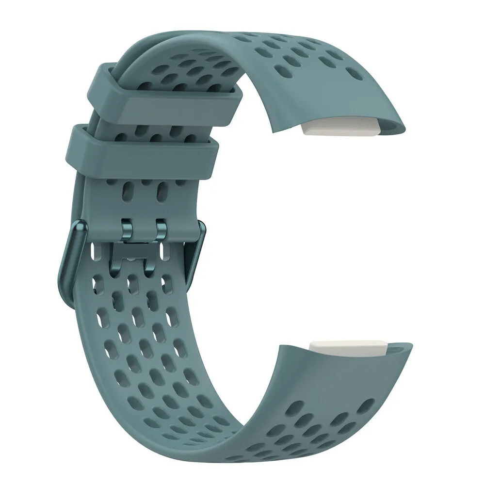 BestSelling Fitbit Charge 6 Breathable Strap (Grey-blue)  Today Only!
