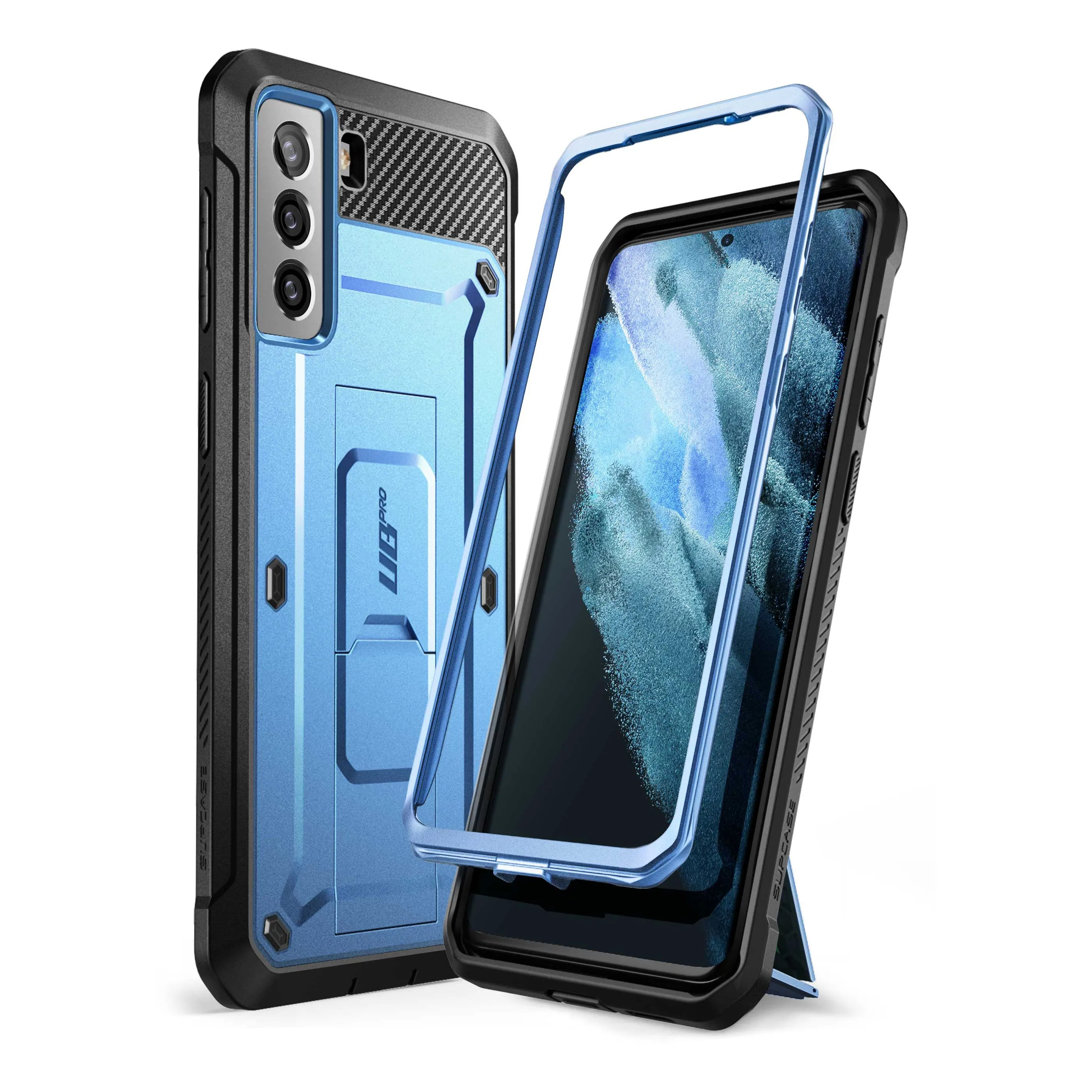 BestSelling Galaxy S21 Plus Unicorn Beetle Pro Rugged Case-Metallic Blue  Almost Gone!