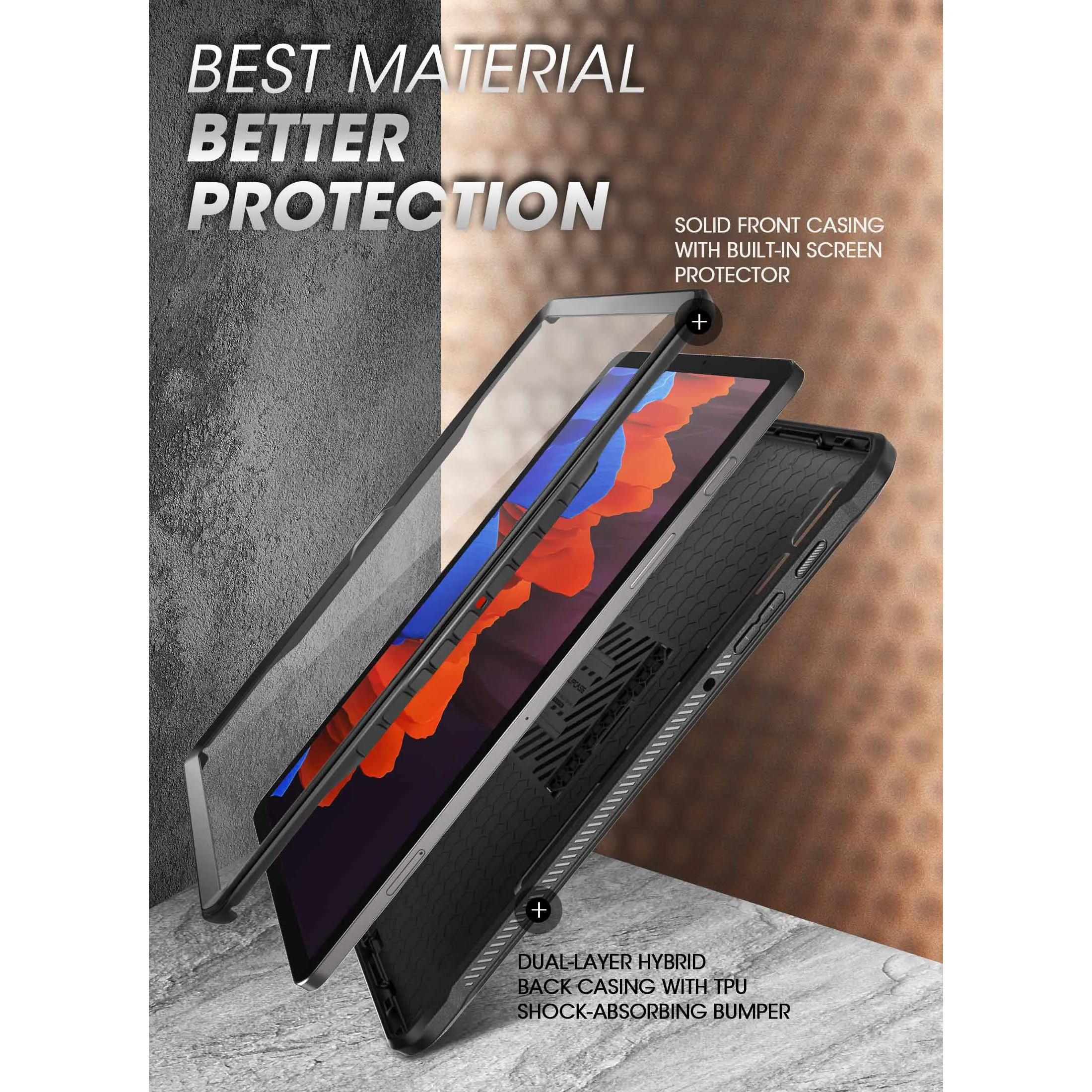 BestSelling Galaxy Tab S8 Ultra (2022) Unicorn Beetle Pro Rugged Case-Black  Ends Soon!
