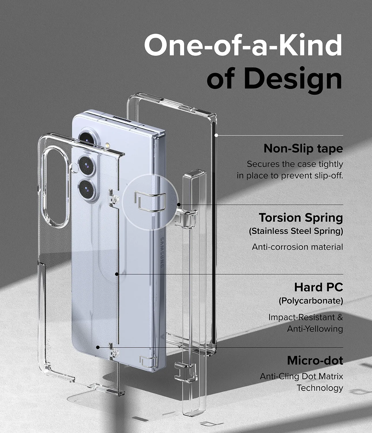 BestSelling Galaxy Z Fold 5 Case | Slim Hinge - Clear  Limited Availability!