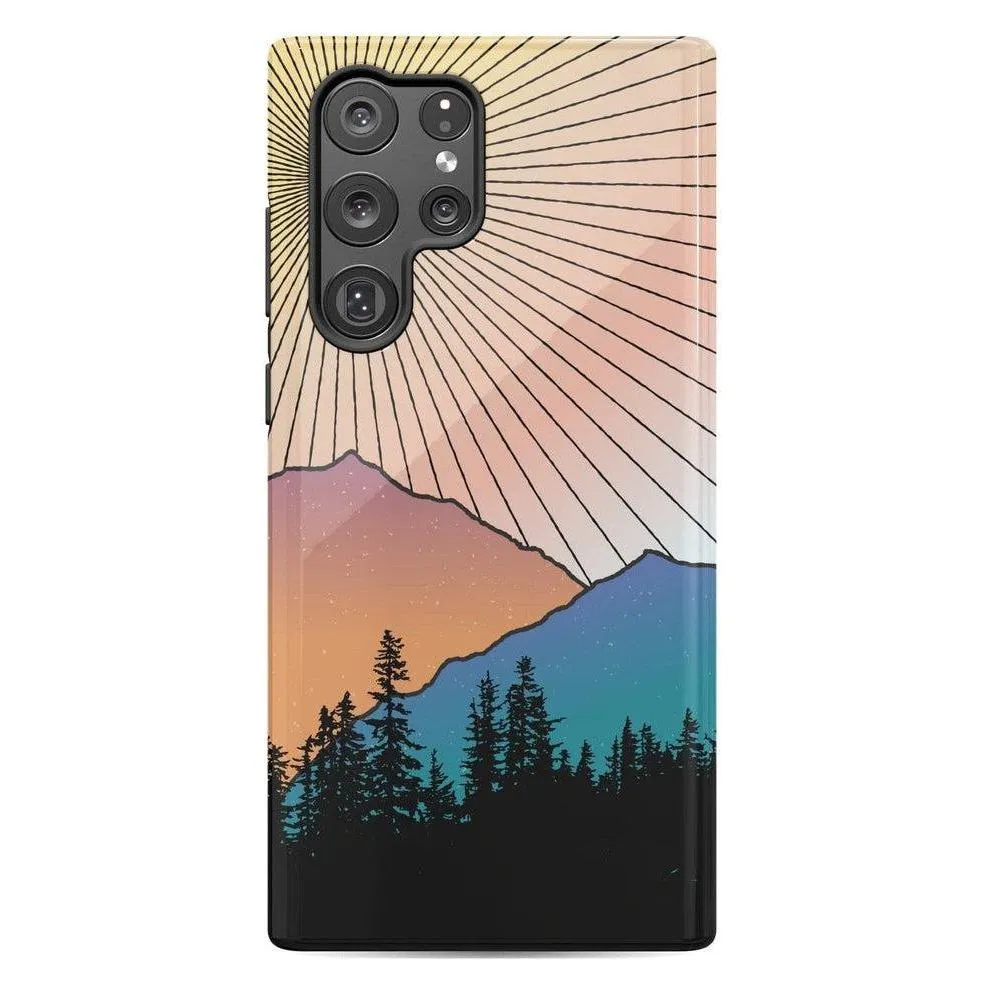 BestSelling Golden Hour | Mountain Sunset Samsung Case  Almost Gone!