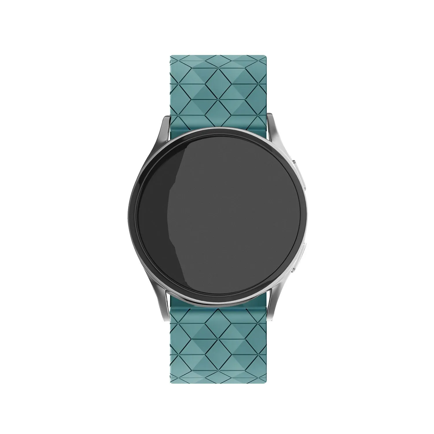 BestSelling Huawei Watch 3 (Pro) Silicone Strap Hexagons (Grey-Blue)  Today Only!
