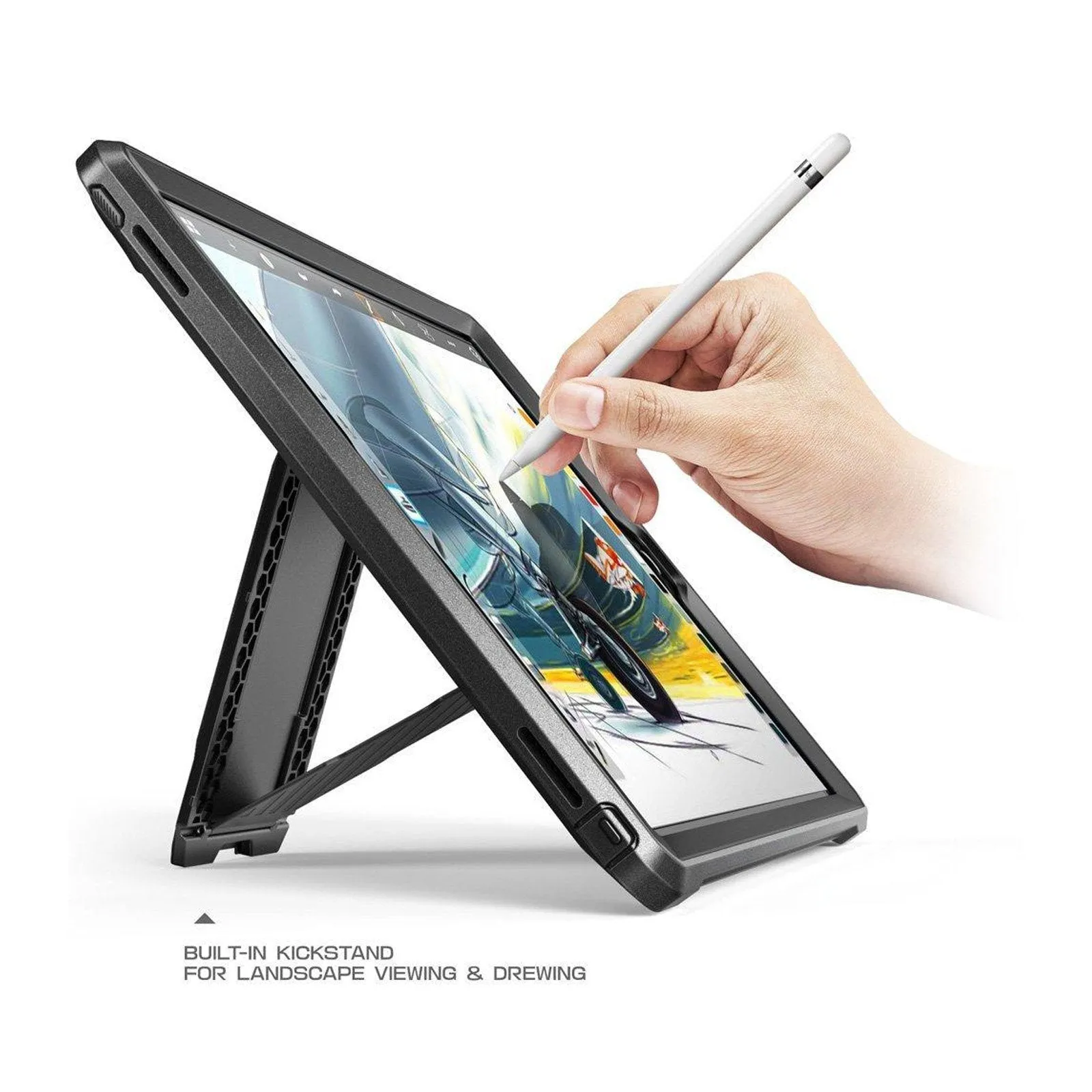 BestSelling iPad Pro 12.9 in (2017) Unicorn Beetle Pro Rugged Case with Kickstand-Black  Almost Sold Out!