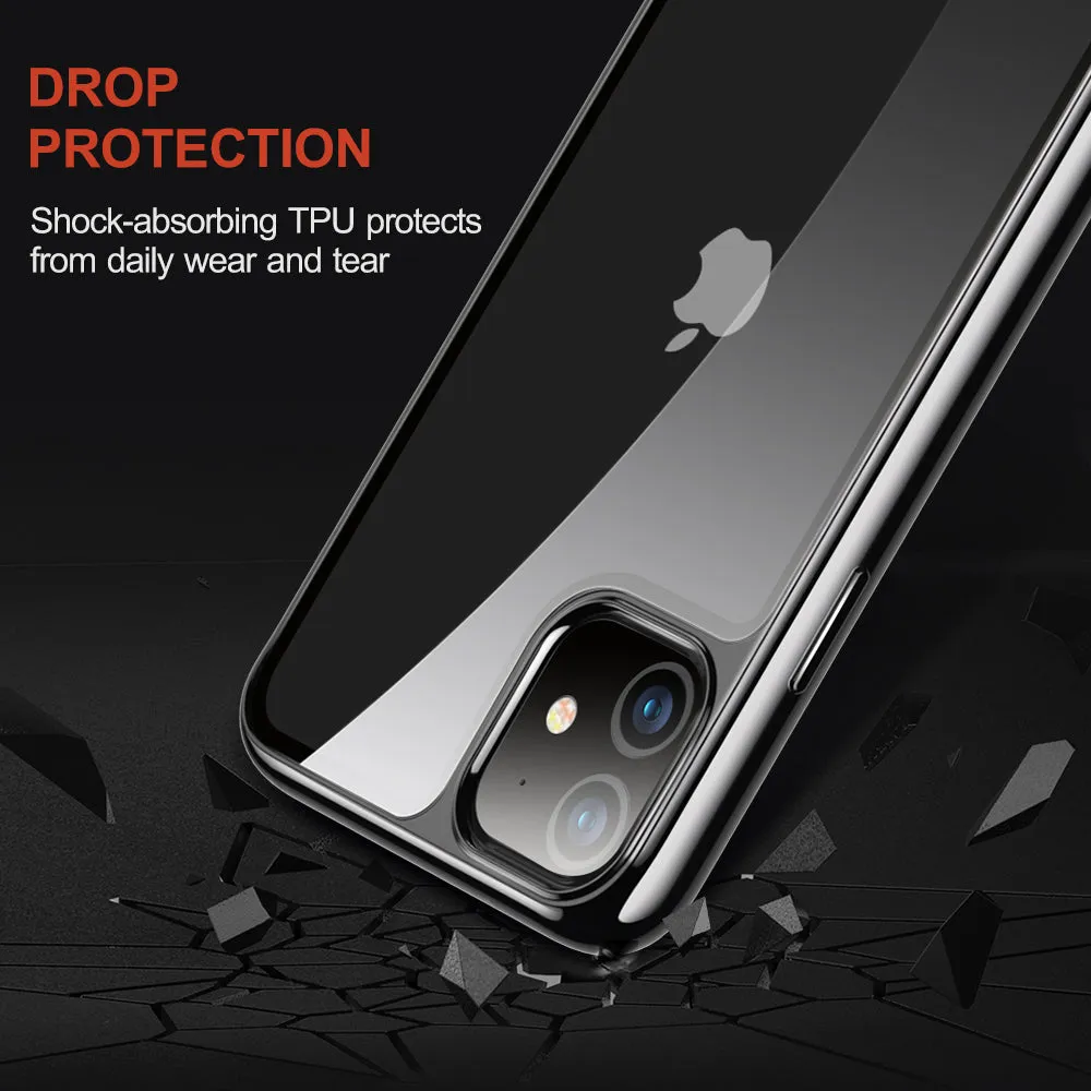 BestSelling iPhone 11 6.1 inch Unicorn Beetle GLASS Slim Clear Case-Black  Limited Stock!
