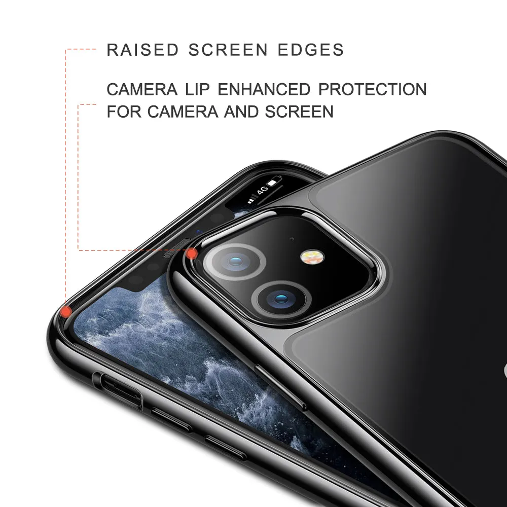 BestSelling iPhone 11 6.1 inch Unicorn Beetle GLASS Slim Clear Case-Black  Limited Stock!