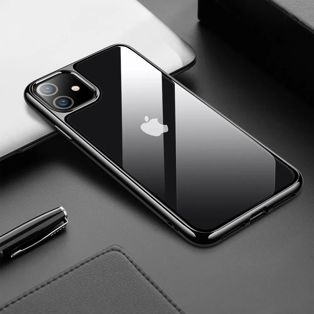BestSelling iPhone 11 6.1 inch Unicorn Beetle GLASS Slim Clear Case-Black  Limited Stock!