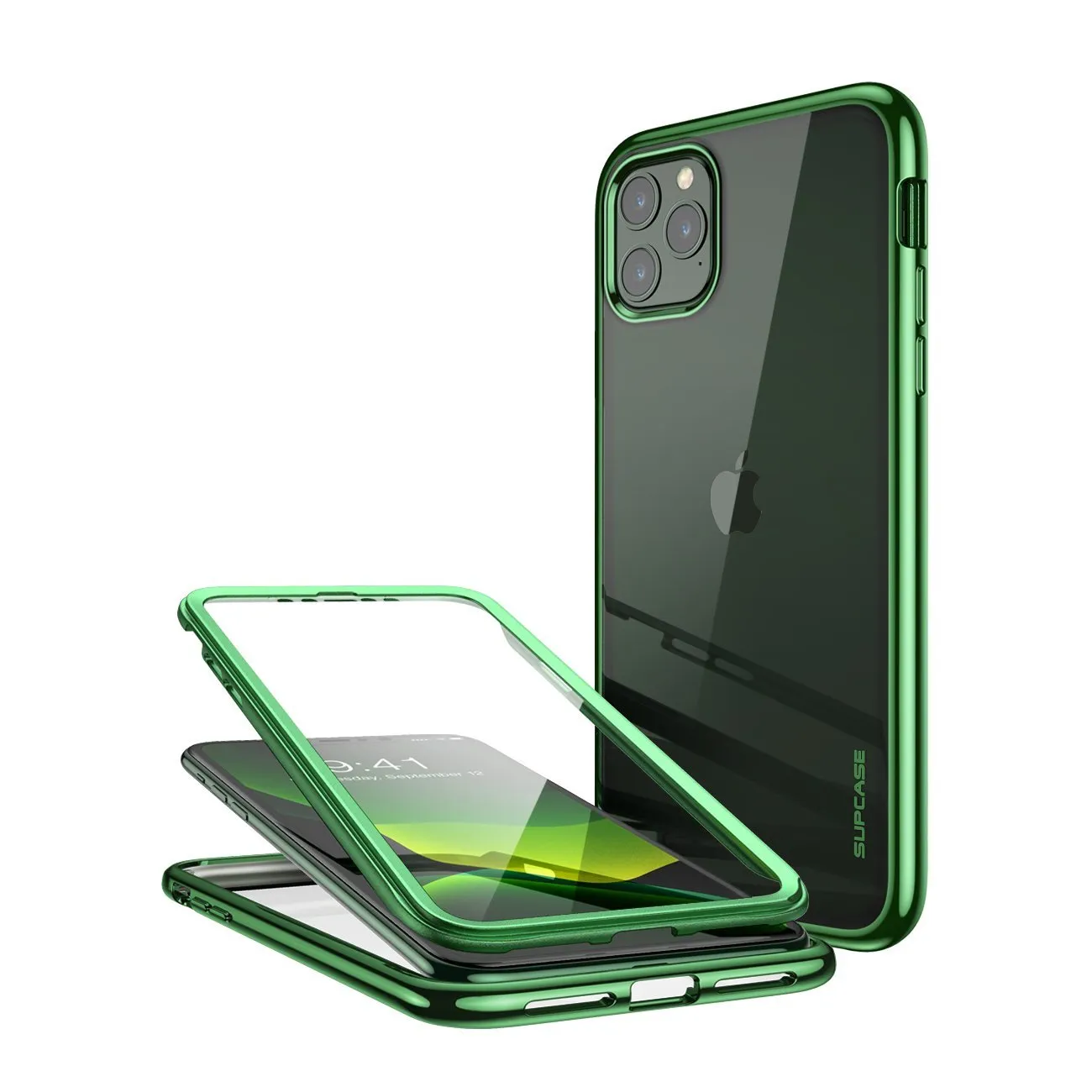 BestSelling iPhone 11 Pro 5.8 inch Unicorn Beetle Electro Slim Clear Case-Green  Last Chance!