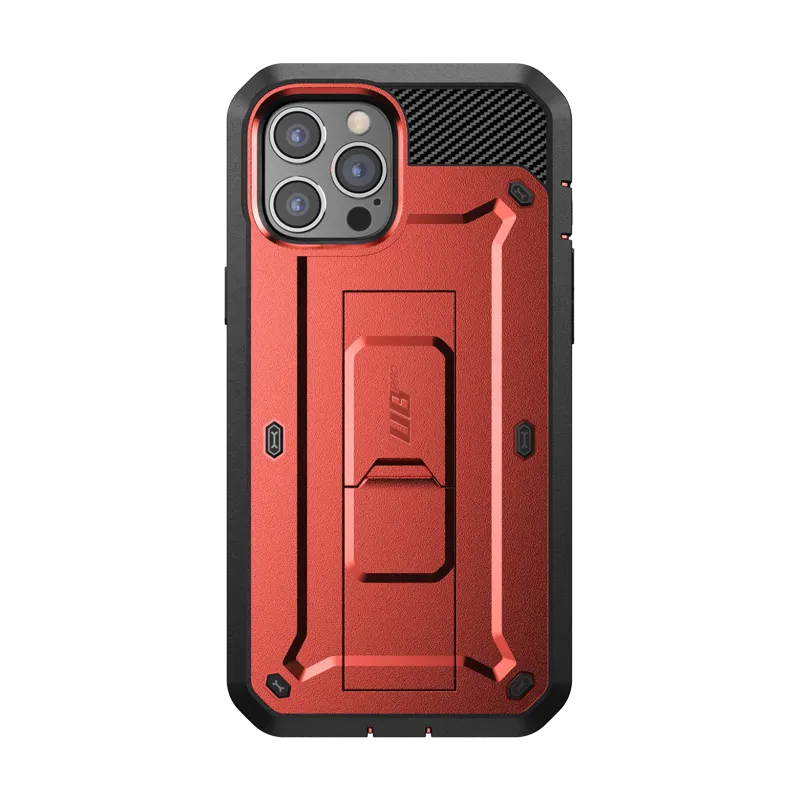 BestSelling iPhone 12 Pro Max 6.7 inch Unicorn Beetle Pro Rugged Case-Metallic Red  Almost Gone!