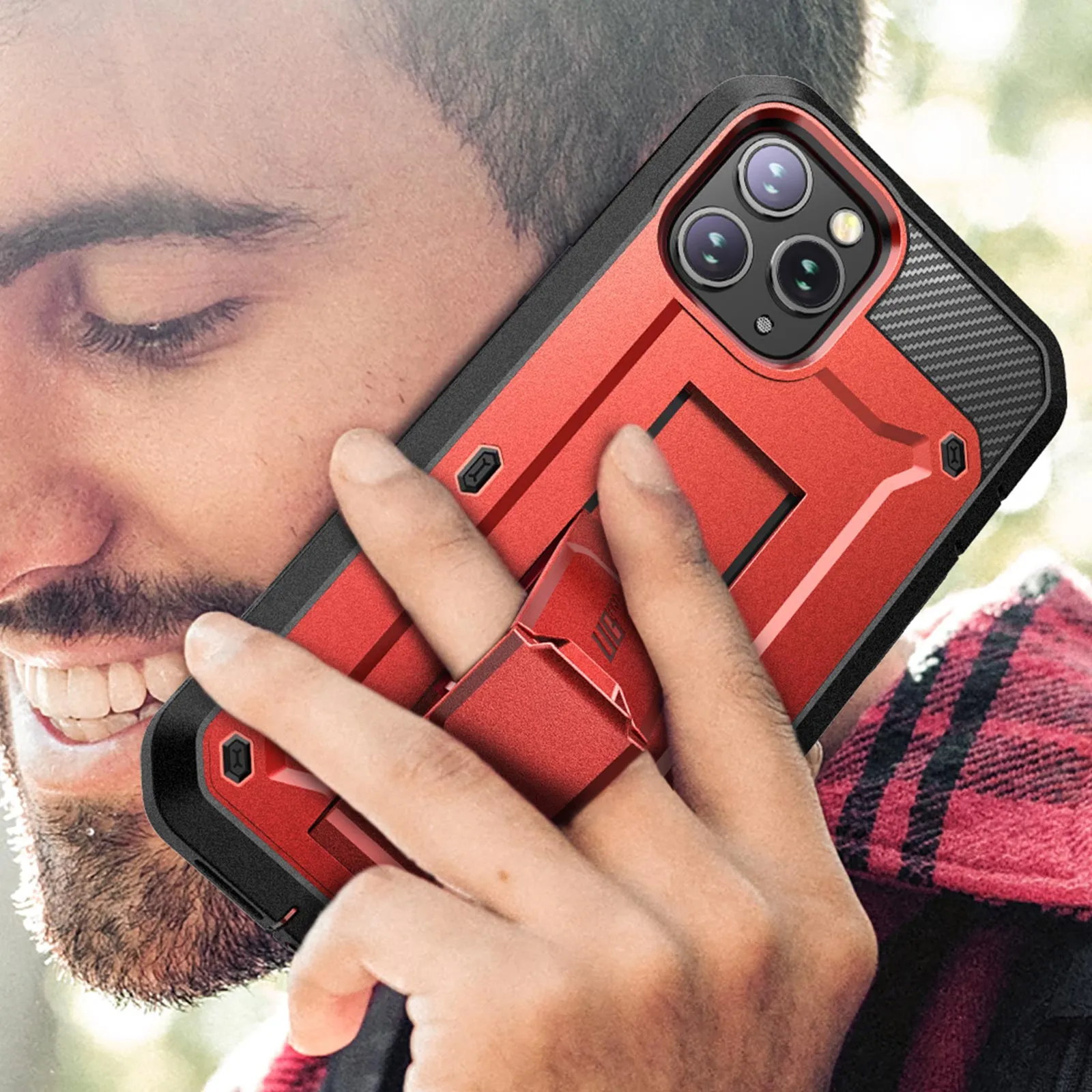 BestSelling iPhone 12 Pro Max 6.7 inch Unicorn Beetle Pro Rugged Case-Metallic Red  Almost Gone!