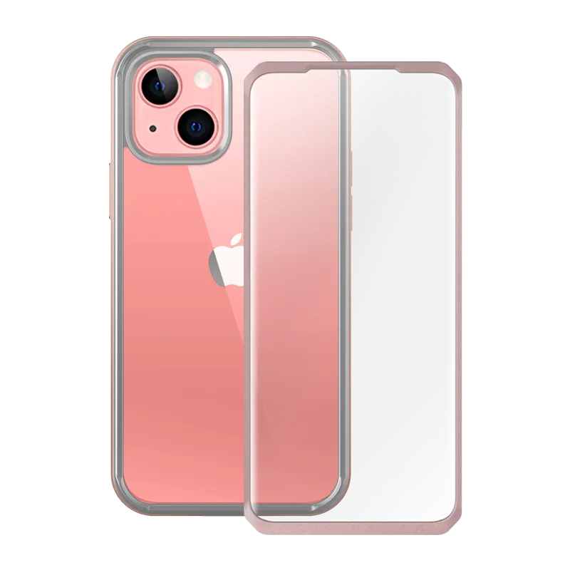 BestSelling iPhone 13 6.1 inch Unicorn Beetle Edge with Screen Protector Clear Case-Peach  Today Only!