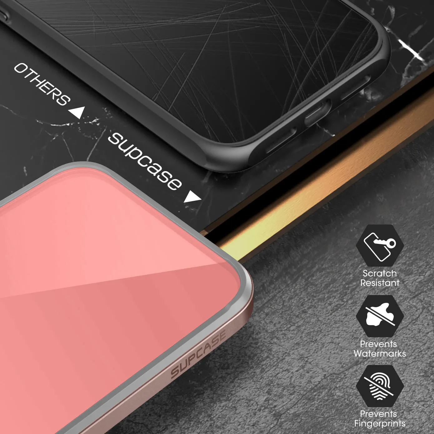BestSelling iPhone 13 6.1 inch Unicorn Beetle Edge with Screen Protector Clear Case-Peach  Today Only!