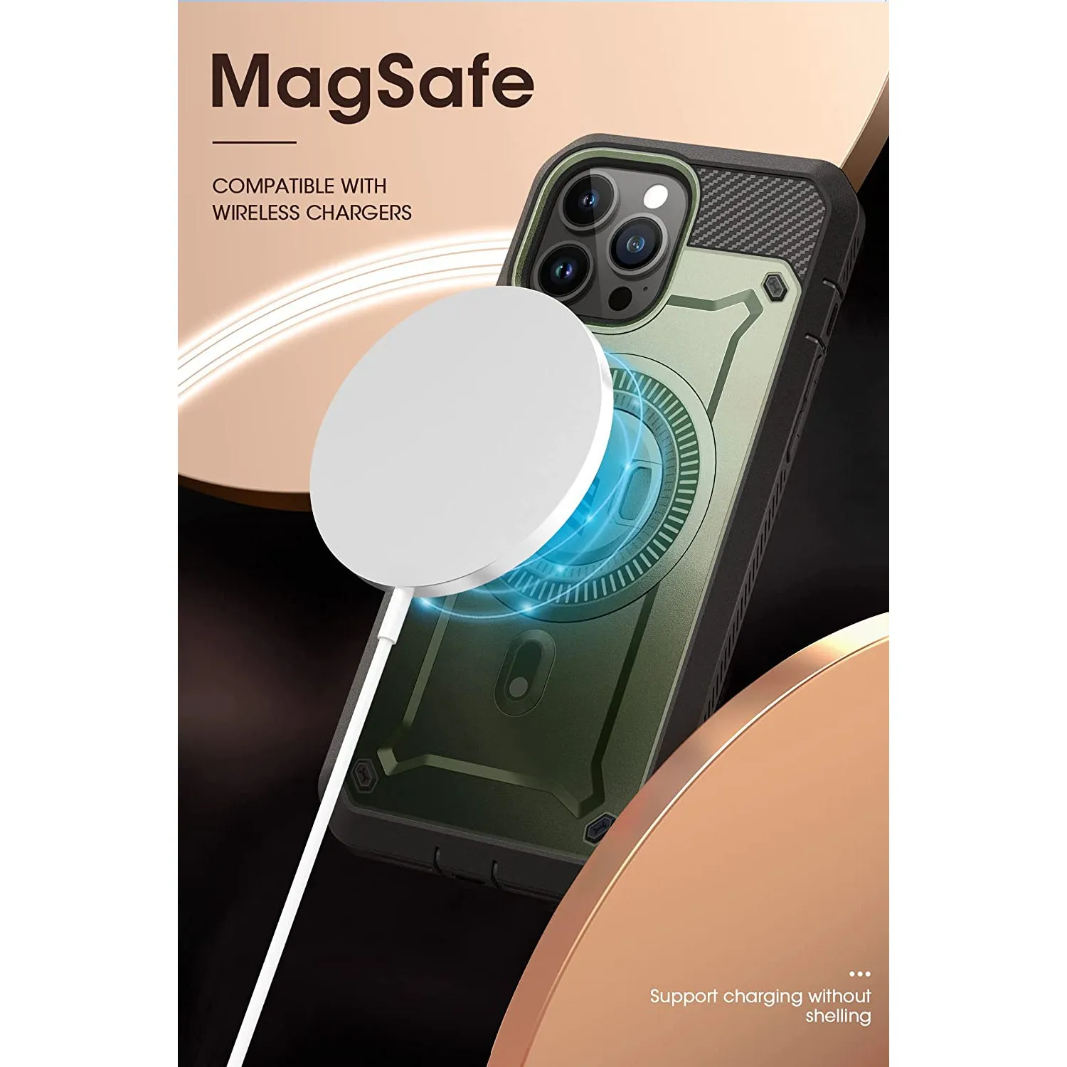 BestSelling iPhone 13 Pro Max 6.7 inch Unicorn Beetle PRO MAG Rugged MagSafe Case-Dark Green  Going Fast!