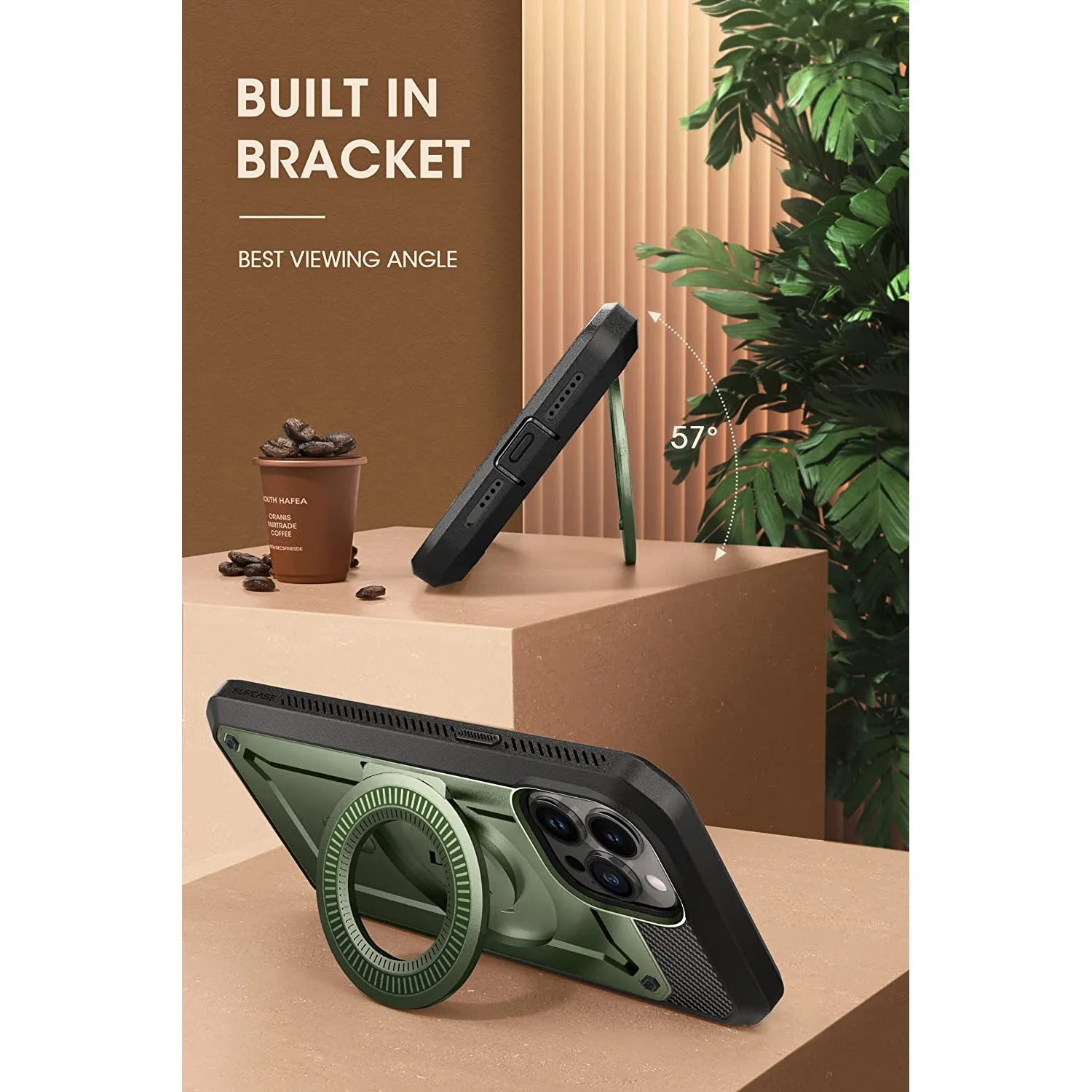 BestSelling iPhone 13 Pro Max 6.7 inch Unicorn Beetle PRO MAG Rugged MagSafe Case-Dark Green  Going Fast!