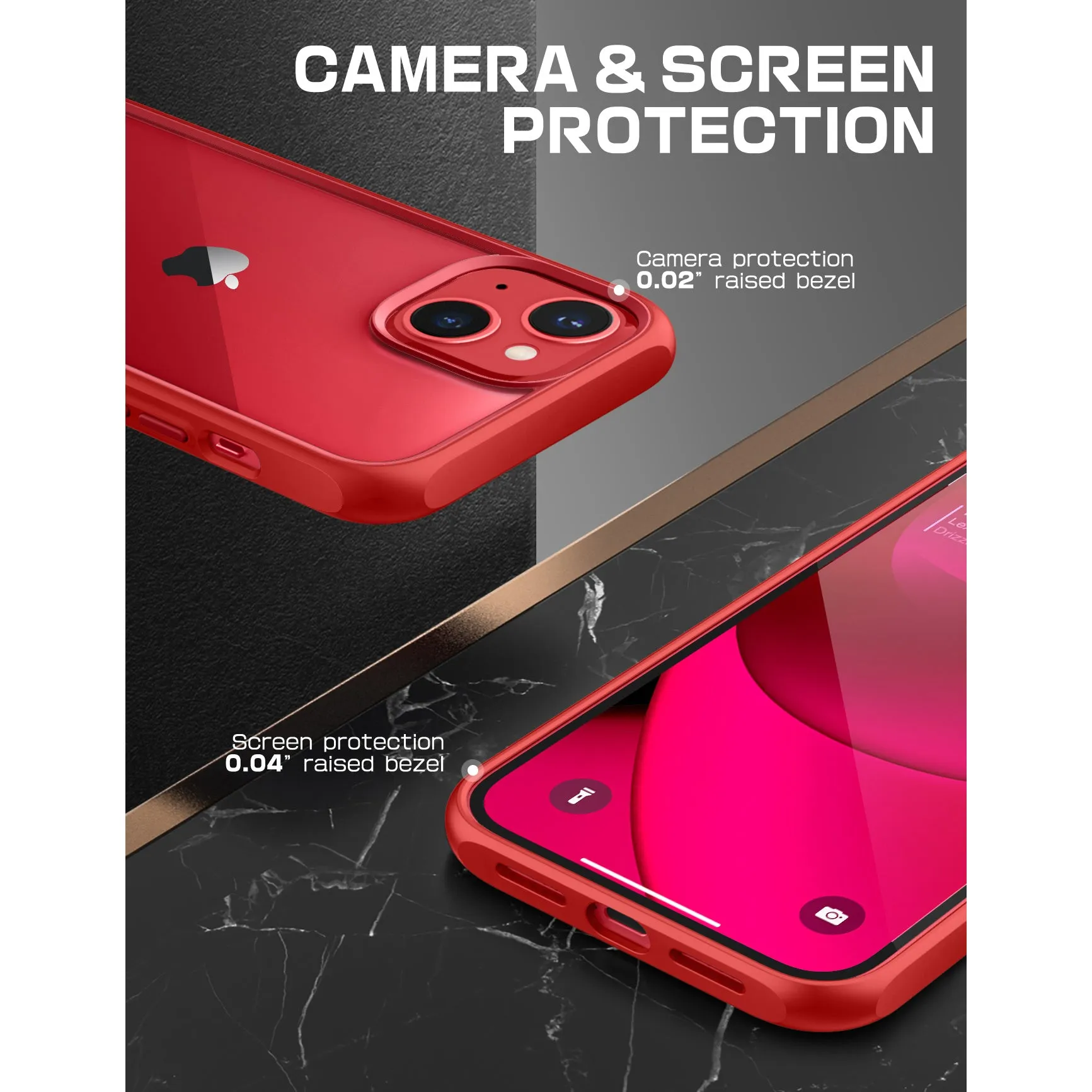 BestSelling iPhone 14 6.1 inch Unicorn Beetle Style Slim Clear Case-Red  Stylish & Comfortable